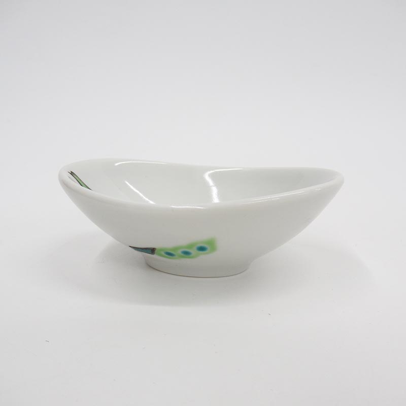 安東眉石窯  楕円小付  枝豆